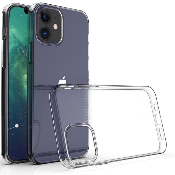 Silikondeksel + Skjermbeskytter - iPhone 12 Pro Transparent