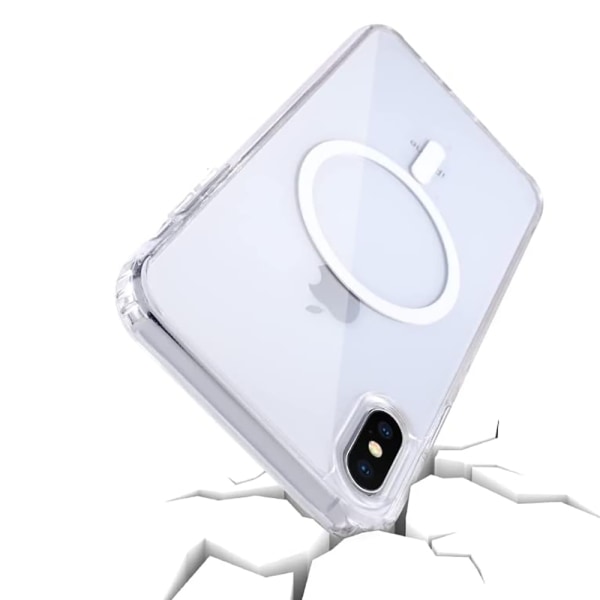 Beskyttende magnetisk cover - iPhone XS MAX Genomskinlig