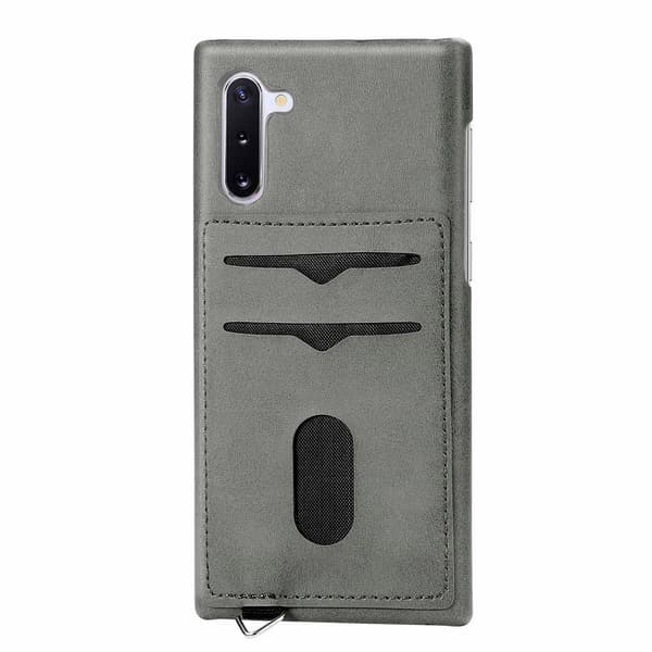 Samsung Galaxy Note10 - Effektfullt Skal med Korthållare Brun