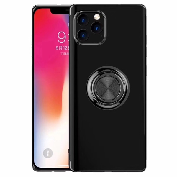 iPhone 11 Pro Max - Elegant Skyddsskal Ringhållare FLOVEME Blå