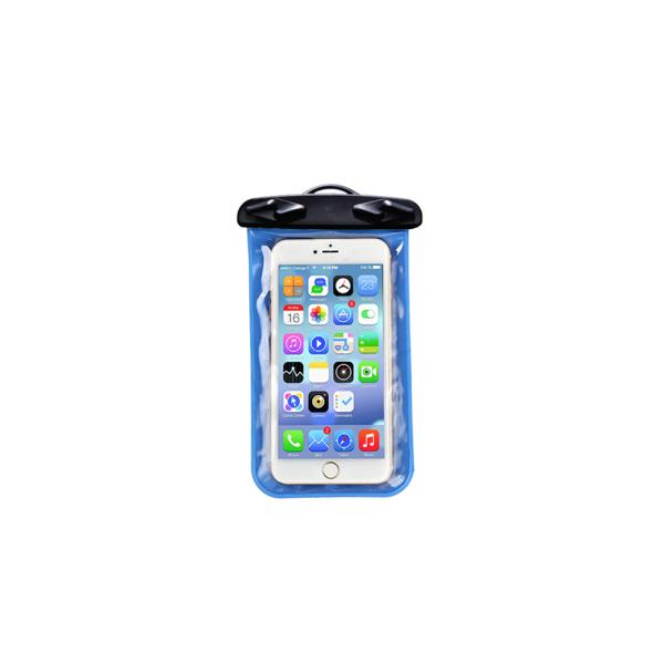 Vandtæt taske/nakkelomme til mobiltelefoner Ljusblå
