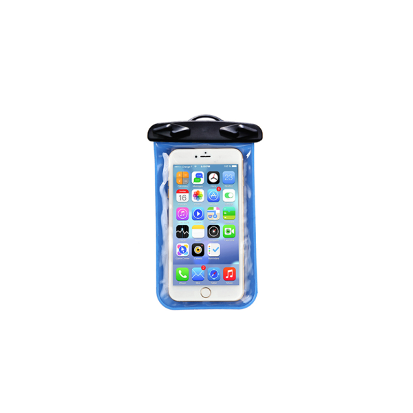 Vattentätt/Waterproof Fodral/halsficka för Mobiltelefoner Royal Blue