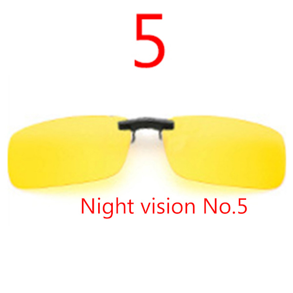 Effektfulla Clip-on Solglasögon Polarized Gul