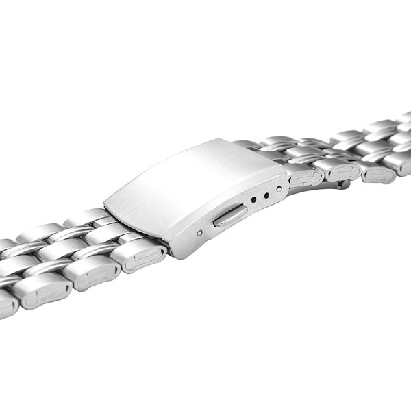 Rejäl Länk i Rostfritt Stål till Galaxy Watch Guld/Silver 20mm