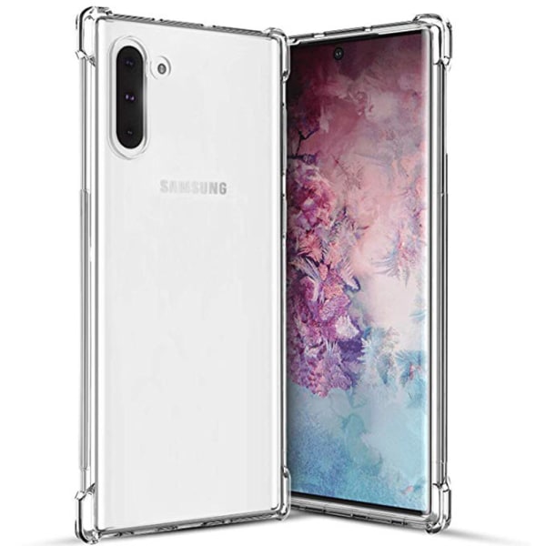 Beskyttende FLOVEME Silikone Cover - Samsung Galaxy Note10 Svart/Guld