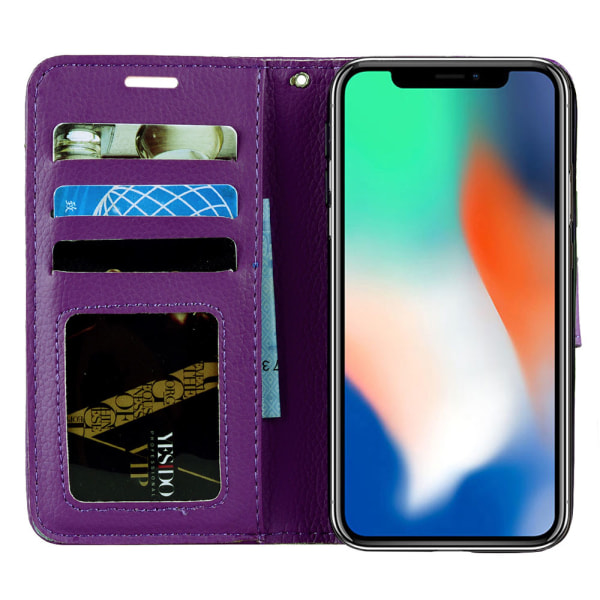 Plånboksfodral för iPhone XR Röd