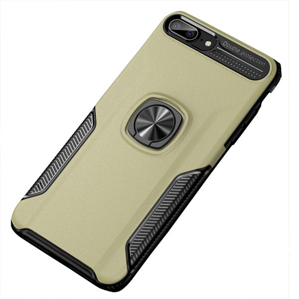 Praktiskt Skal med Kickstand (LEMAN) - iPhone 7 Plus Guld Guld