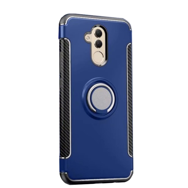 Huawei Mate 20 Lite - Robust beskyttelsesdeksel med ringholder Blå