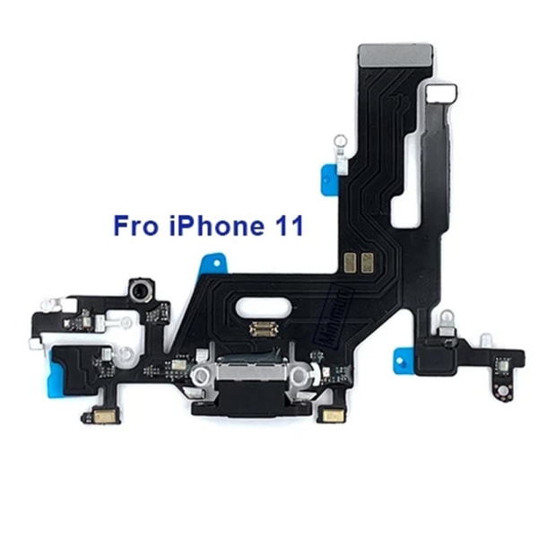 iPhone 11 Laddkontakt med Flex Svart