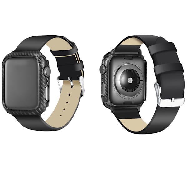 iWatch 4/5 - Skyddande Skal i Karbonfiber Svart 44mm