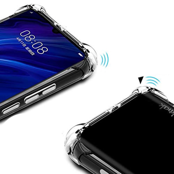 Skyddsskal med Korthållare - Huawei P30 Pro Transparent/Genomskinlig