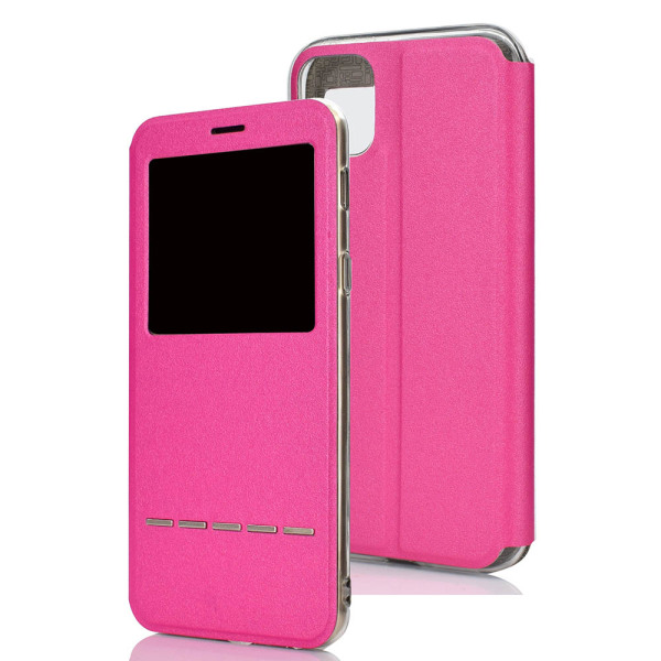 Smooth Case Answer funktion med vindue - iPhone 11 Rosa