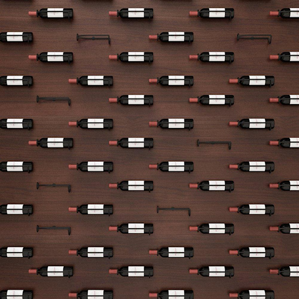 Elegant Stilsäkert Vägg Vinställ Champagneställ Ölställ Brun M