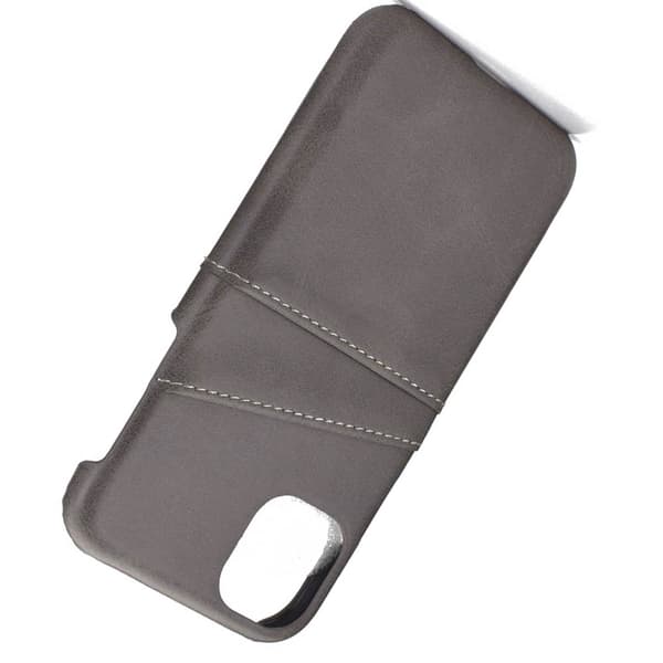 Praktisk cover med kortrum - iPhone 11 Pro Max Grå