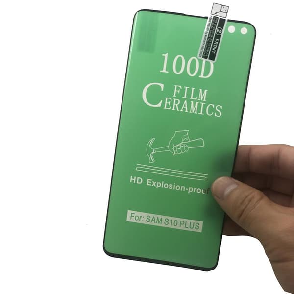 3-PACK Keramiskt Skärmskydd HD 0,3mm Samsung Galaxy S10 Plus Transparent