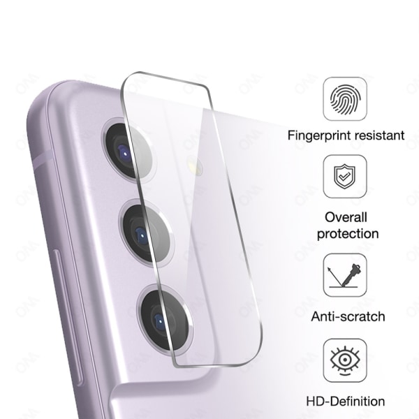 3-PACK-kameran linssin suojus, tavallinen HD Samsung Galaxy S21 FE Transparent