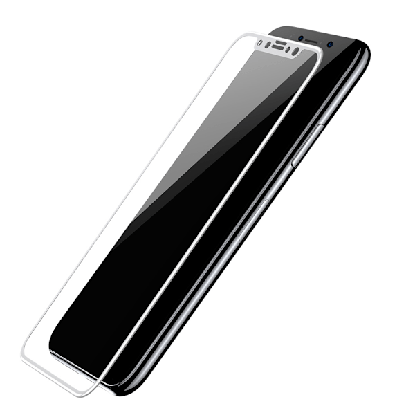 Skärmskydd för iPhone X (MyGuard) 3D/HD-Clear (3-PACK) Svart