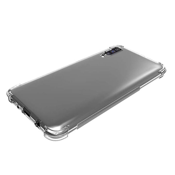 Praktiskt Skyddande Silikonskal - Samsung Galaxy A70 Transparent/Genomskinlig