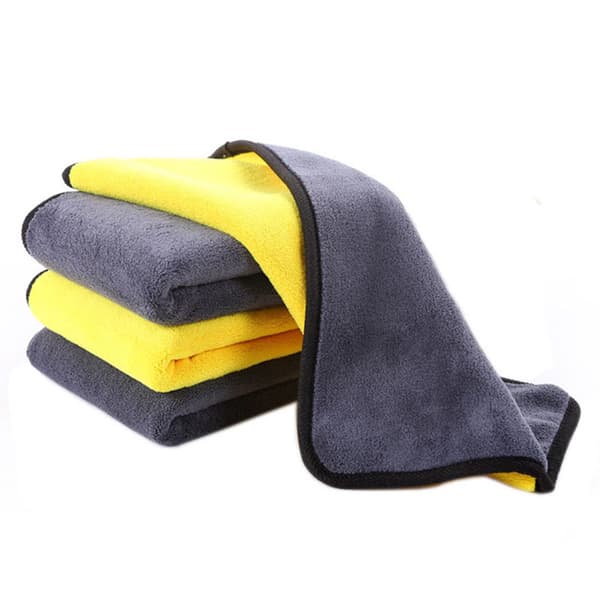 Microfiber Handduk Superabsorberande fibrer Perfekt för bil m.m. Gul 30*30 CM