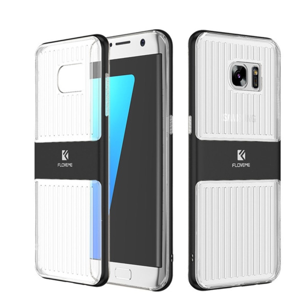 Samsung Galaxy S7 Edge - FLOVEMES Hybrid Cover - (Stødabsorberende) Svart