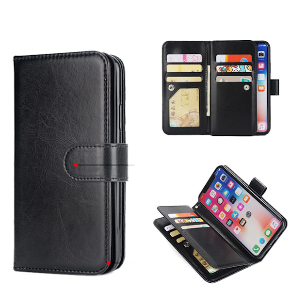 ROYBEN'S Wallet Cover til iPhone XS Max (dobbeltfunktion) Brun