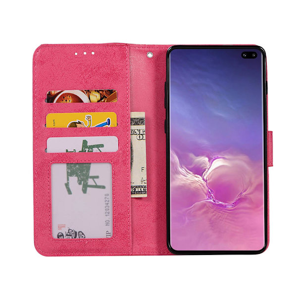 Samsung Galaxy S10 Plus - Stilsäkert Plånboksfodral Mörkblå