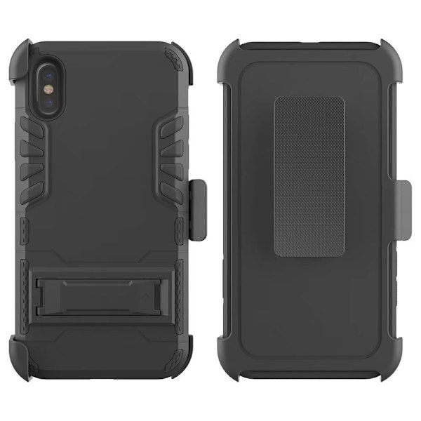 iPhone X/XS (HYBRID) Skyddskal (B�ltesfunktion) Blå