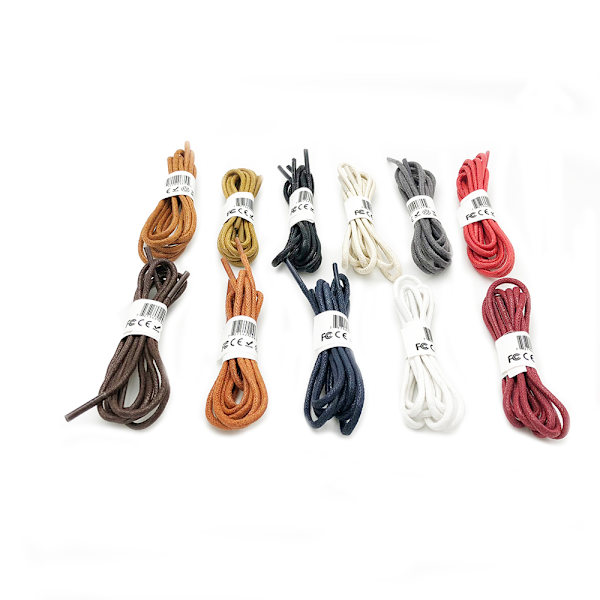 Klassiska skosnören/skoband (Vaxade) 120cm Off-White
