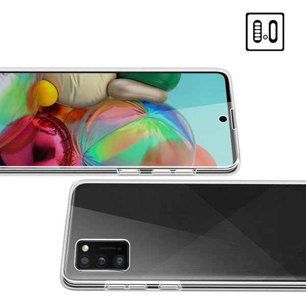 Samsung Galaxy A41 - Pohjoinen kaksinkertainen silikonikuori Svart