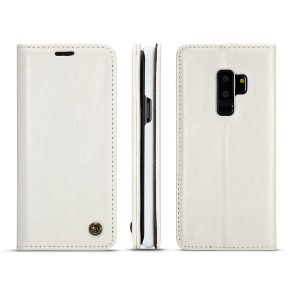 Praktiskt Fodral med plånbok till Samsung Galaxy S9 Vit