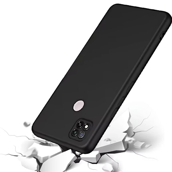 Redmi 10C NFC - Elegant Skyddsskal i Matt Silikon Svart