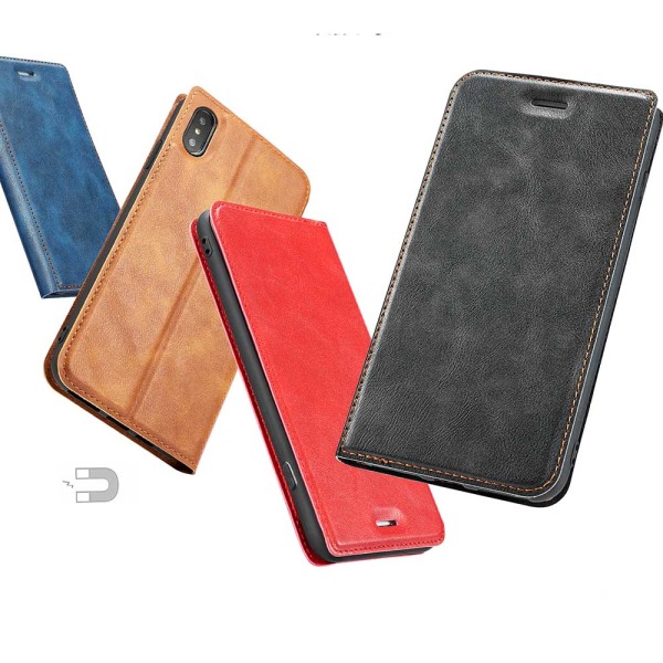 iPhone XR - Kraftfullt Smart Plånboksfodral Blå