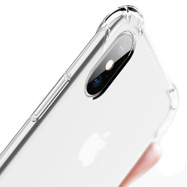 Flovemes Silikonskal med Skyddsfunktion för iPhone XS Max Blå