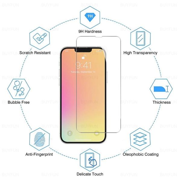 Skjermbeskyttelse Standard HD 0,3 mm iPhone 13 Mini Transparent/Genomskinlig