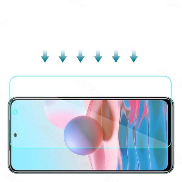 3-PACK Redmi Note 10S Standard Skärmskydd HD 0,3mm Transparent/Genomskinlig