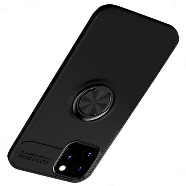 Stötdämpande Skal med Ringhållare - iPhone 12 Pro Max Svart/Blå