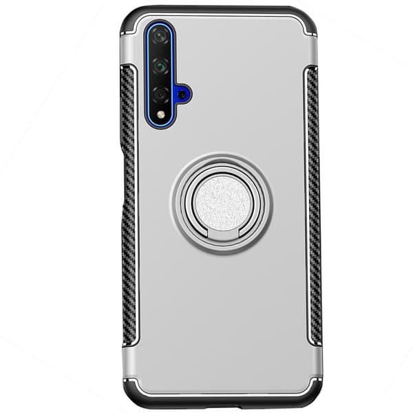 Elegant Skal med Ringhållare - Huawei Nova 5T Röd