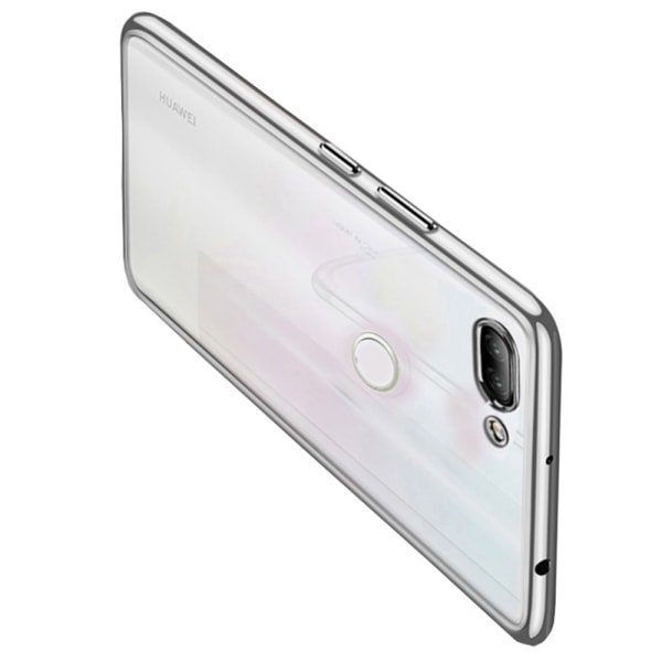 Huawei P Smart 2018 - Beskyttende silikonecover fra Floveme Silver