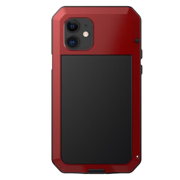 Støtdempende HEAVY DUTY-deksel i aluminium - iPhone 12 Pro Max Röd