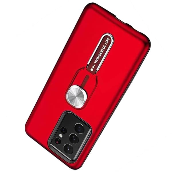 Professionelt etui med holder - Samsung Galaxy S21 Ultra Silver