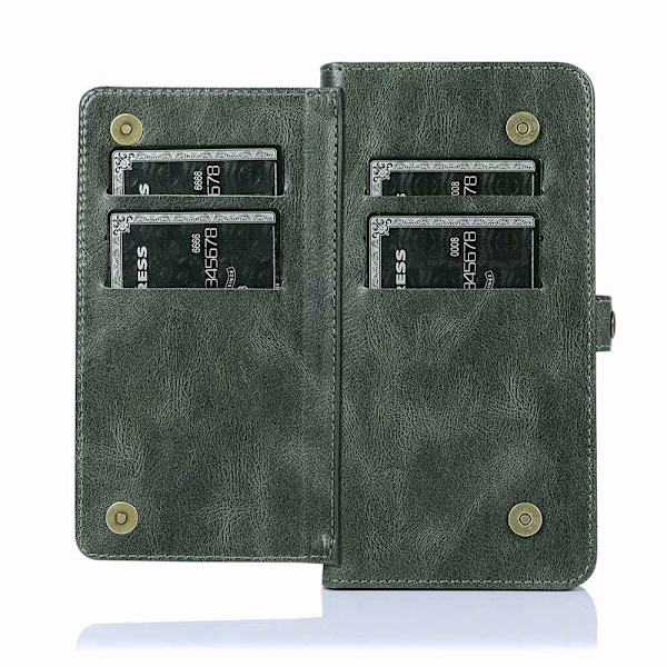 Smooth Double Wallet Case - Samsung Galaxy S10 Plus Mörkgrön