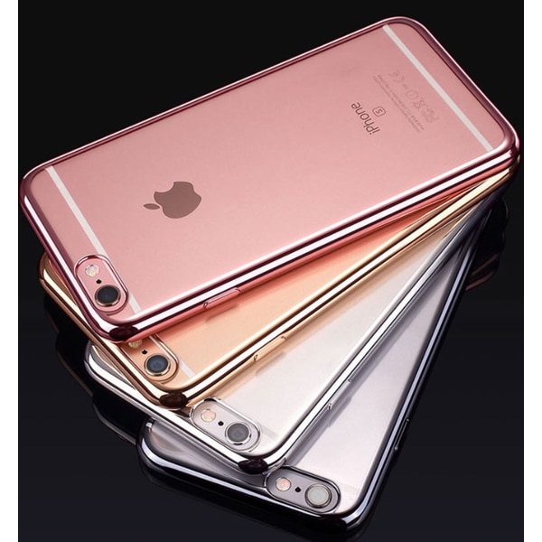 iPhone 8 Plus - Elegant stilig smart silikondeksel LEMAN Silver