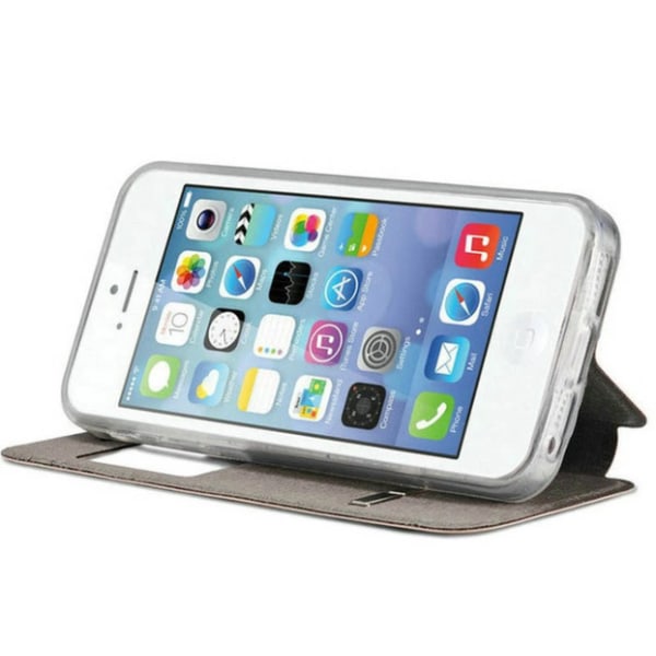 Elegant Robust iPhone 8 Plus Smartfodral fönster Svarsfunktion Vit