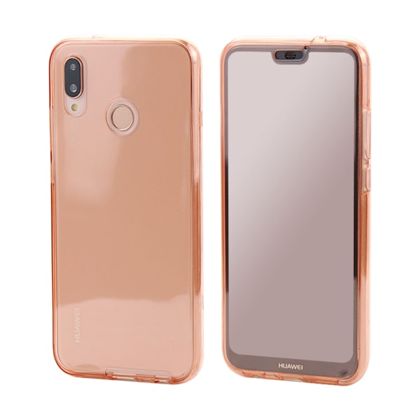 Smart Silikonfodral med Touchsensor (Fram & Bak) Huawei P20 Lite Blå