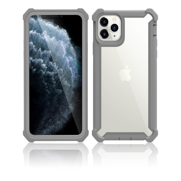 Elegant cover (tykke hjørner) - iPhone 11 Pro Max Svart/Röd