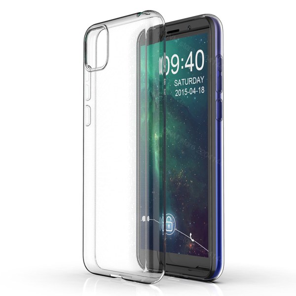 Huawei Y5p - Suojaava Silikoni Kuori Transparent/Genomskinlig