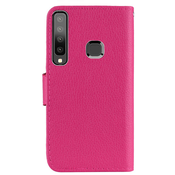 Samsung Galaxy A9 2018 - Beskyttende Nkobee Wallet Case Röd