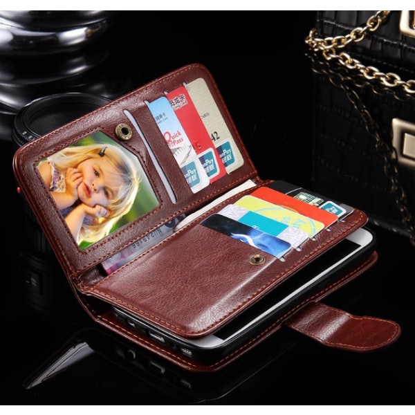 Elegant ROYBEN Wallet-etui med 9 kortpladser til Samsung S7 EDGE Vit