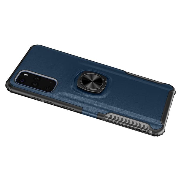 Samsung Galaxy S20 Plus - Professionellt Skal med Ringhållare Blå Blå