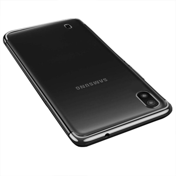 Flovemen tyylikäs silikonisuojakuori - Samsung Galaxy A10 Silver